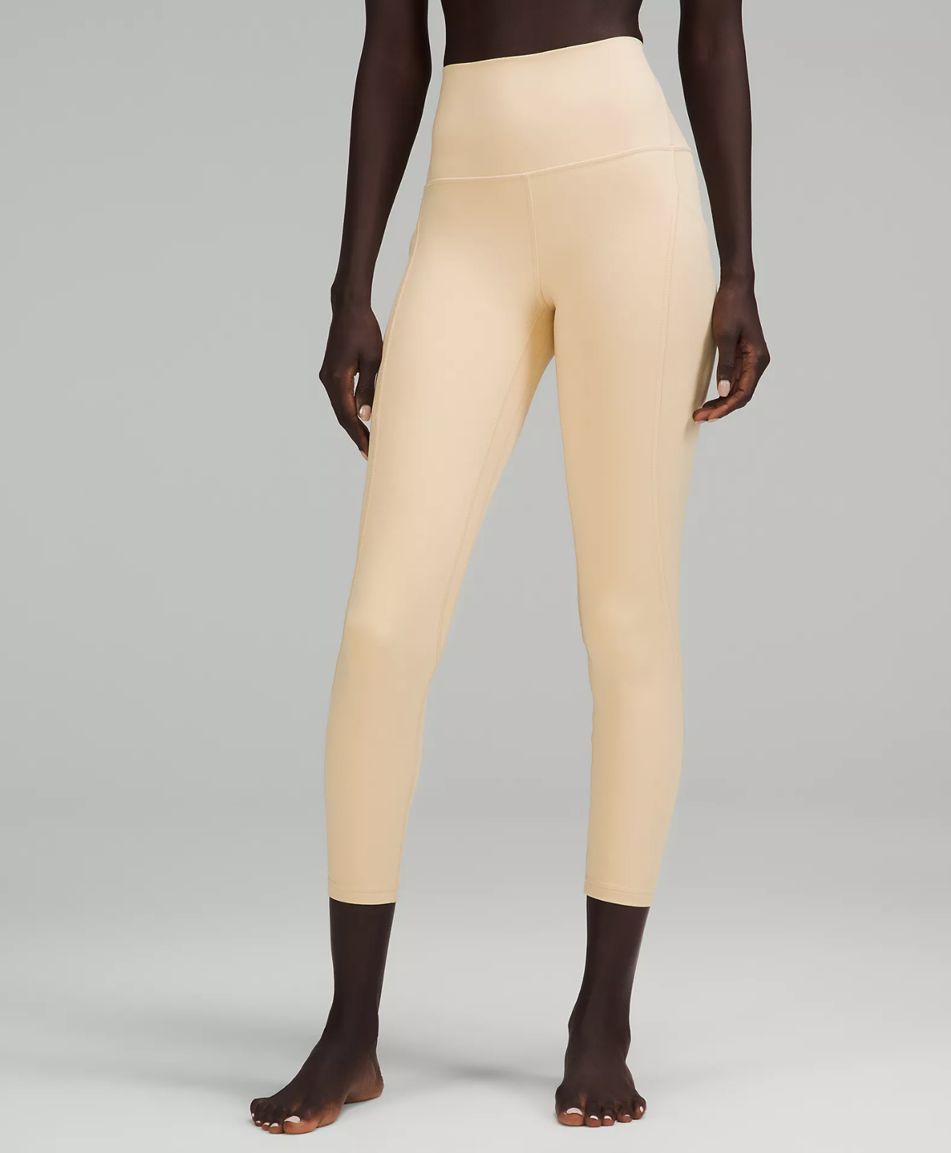 Line up high-rise pants with pockets