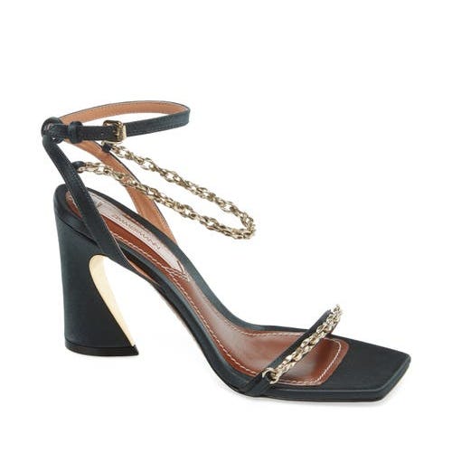 Crescent Chain Ankle Strap Sandal