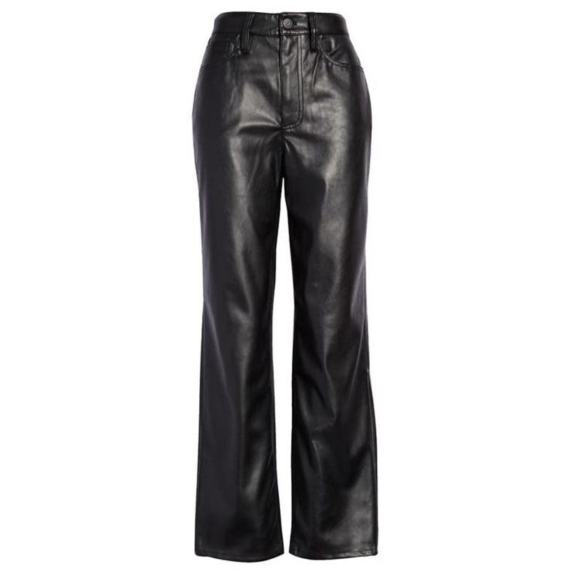 The Perfect High Waist Straight Leg Faux Leather Pants