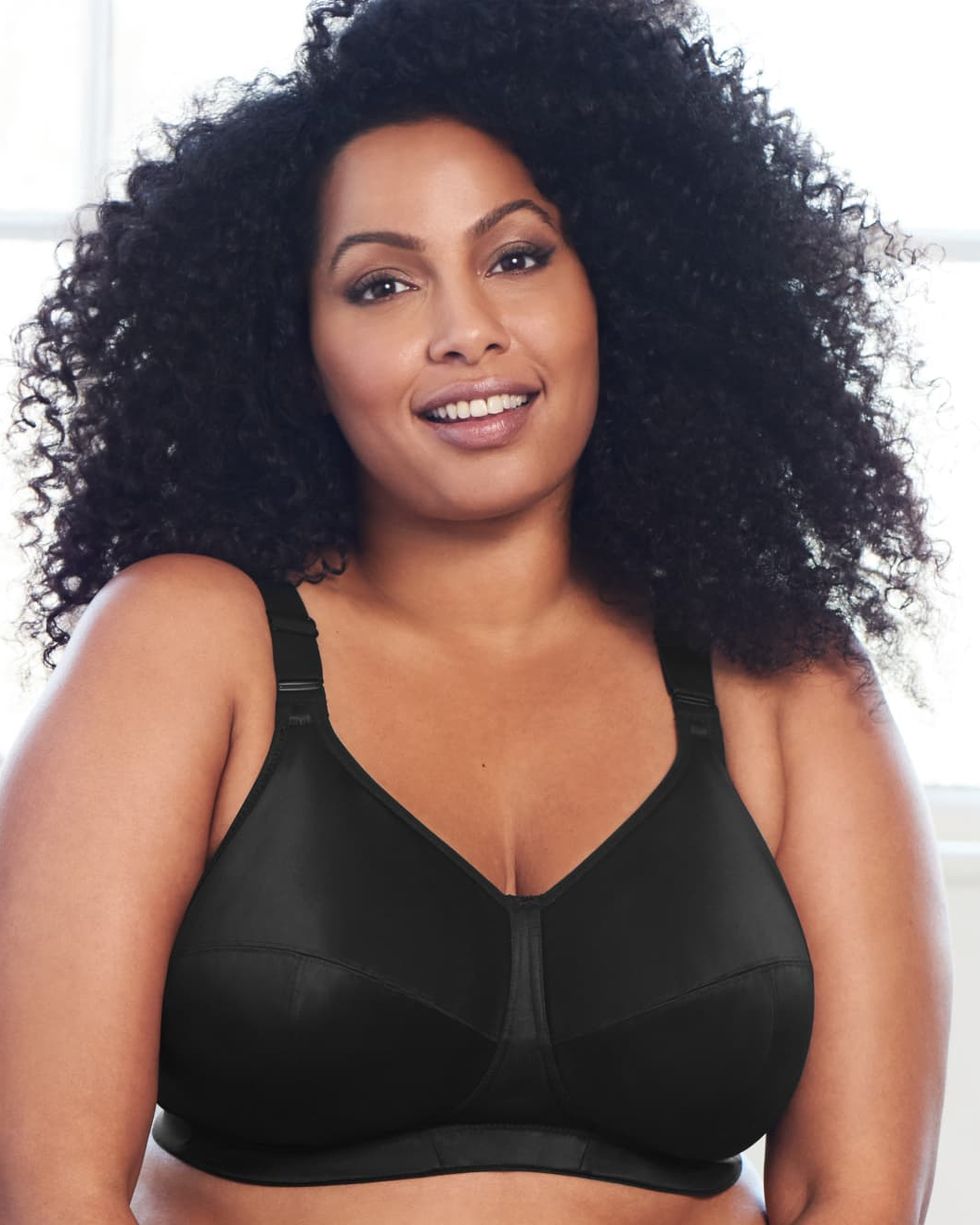 Wire Free Lace Bras For Women Plus Size Ultimate Lift Stretch Full