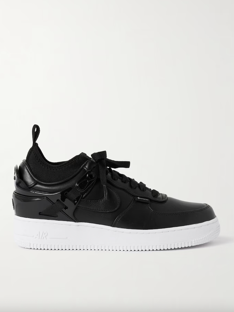+ Undercover Air Force 1 Rubber-Trimmed Leather Sneakers