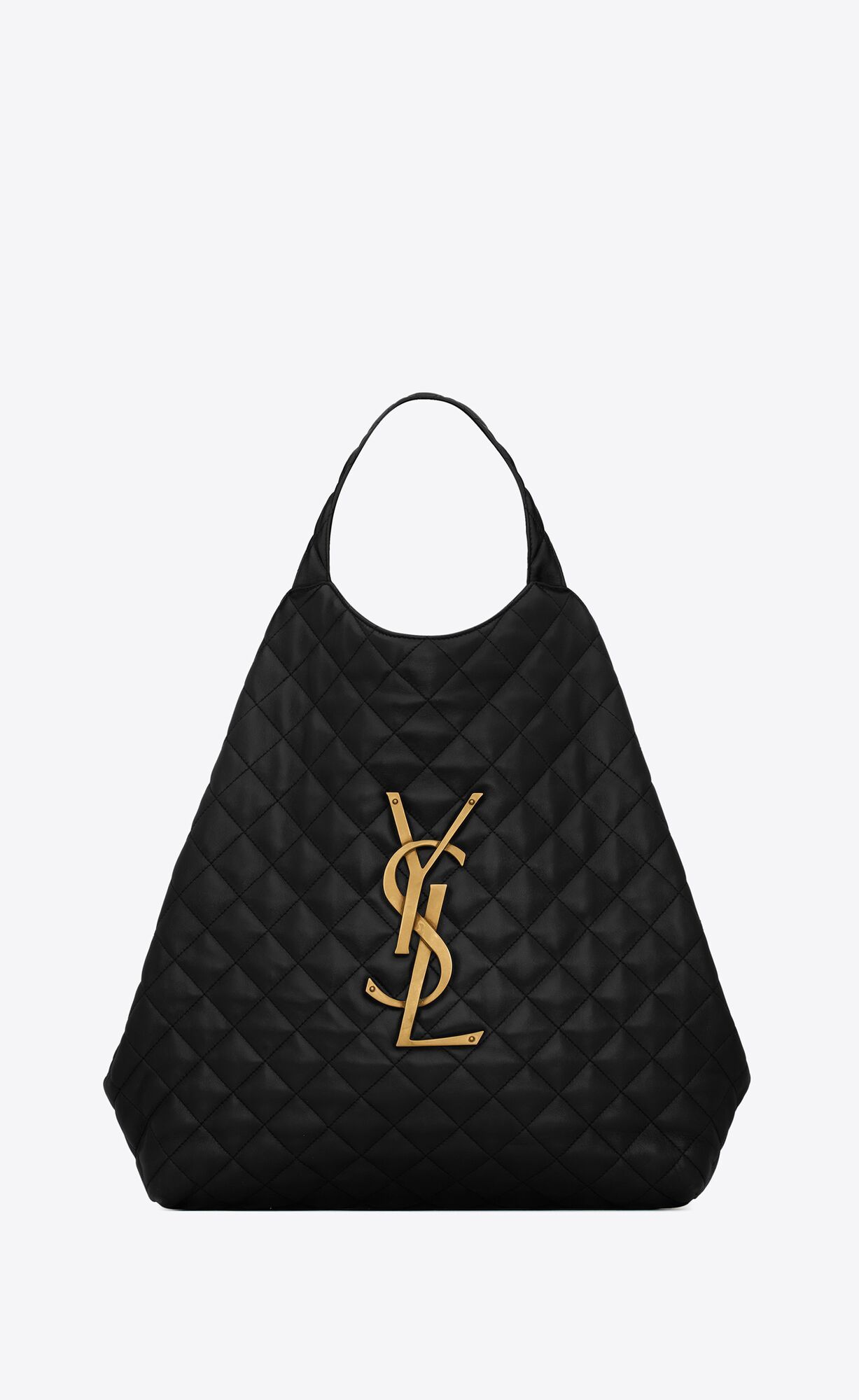 YSL Maxi Quilted Lambskin Shopping Tote Bag