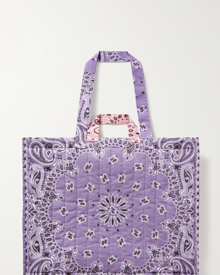 Call It By Your Name Maxi Cabas Reversible Paisley Tote