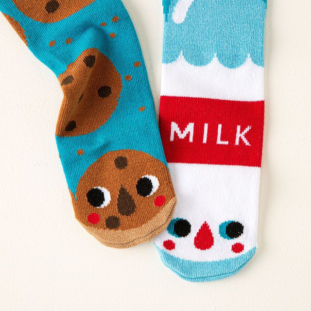 Milk & Cookies Mismatch Socks