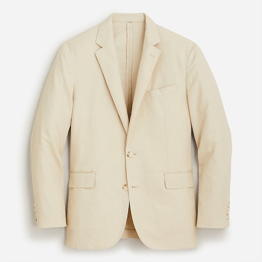 Ludlow Slim-Fit Unstructured Suit Jacket in Irish Cotton-Linen