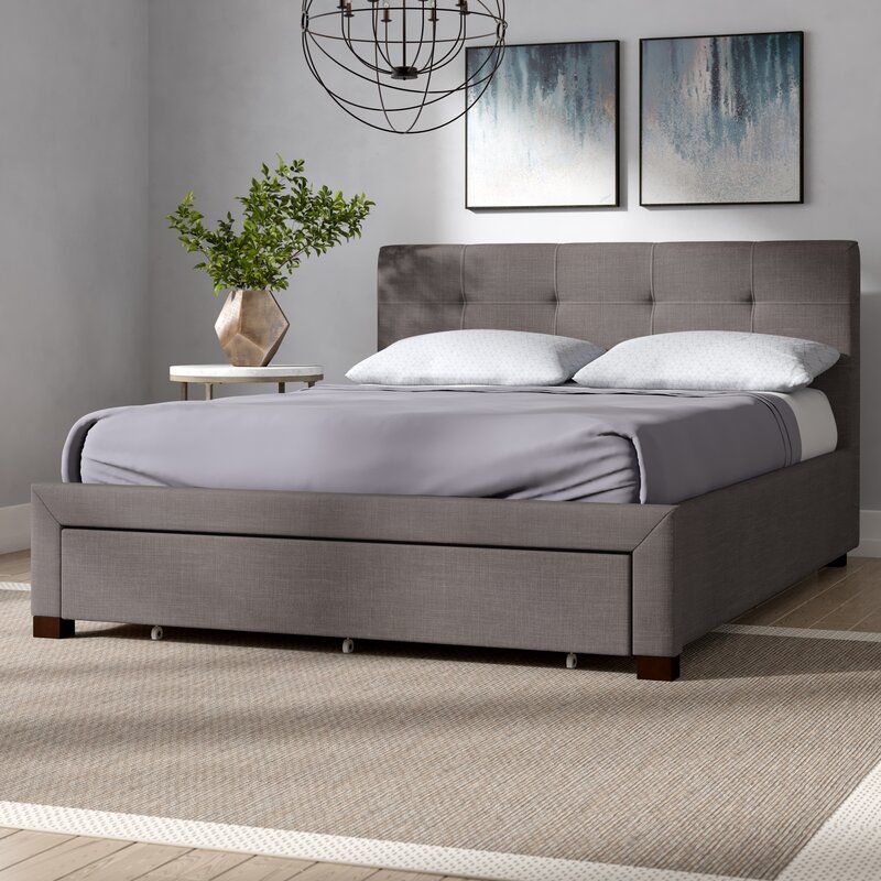 Difranco upholstered deals storage platform bed