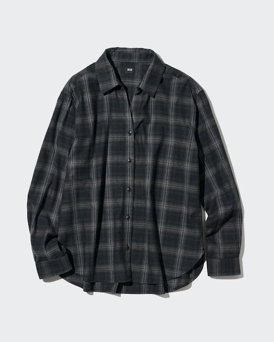 Soft Brushed Checked Long-Sleeved Shirt