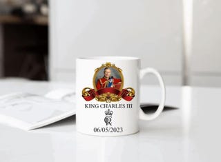 HM King Charles III (2023) official portrait mug 