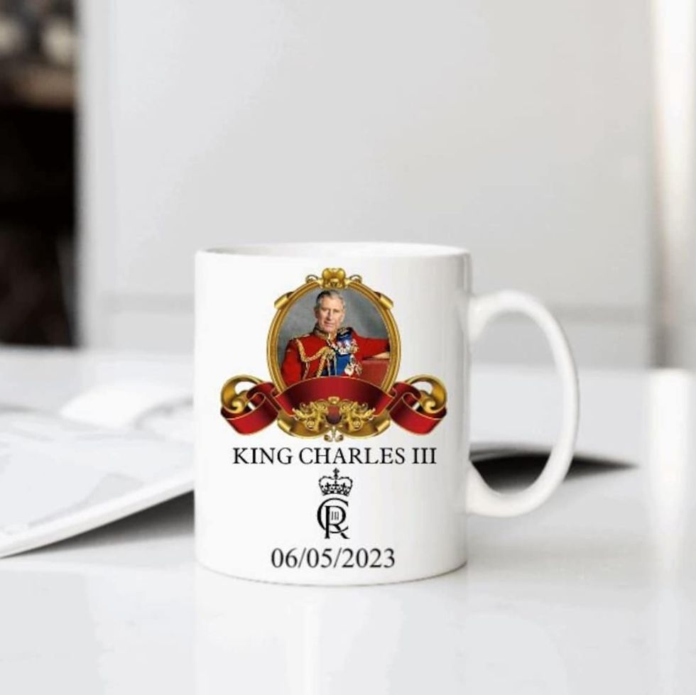 HM King Charles III (2023) official portrait mug 