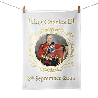 King Charles III 8th September 2022 Tea Towel