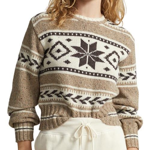 Nordic Pattern Crewneck Sweater