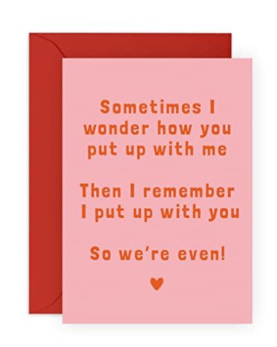 How You Put Up With Me Card