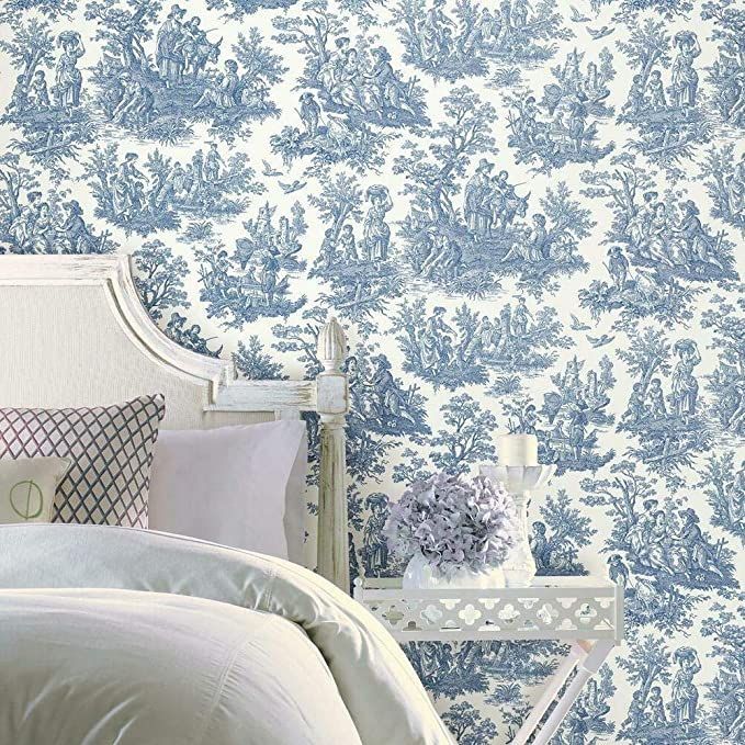 Country Life Toile Wallpaper