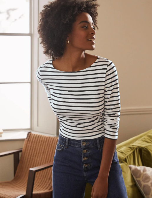 Long Sleeve Breton Top