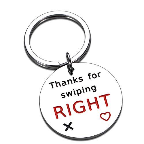 Thanks for Swiping Right Keychain 