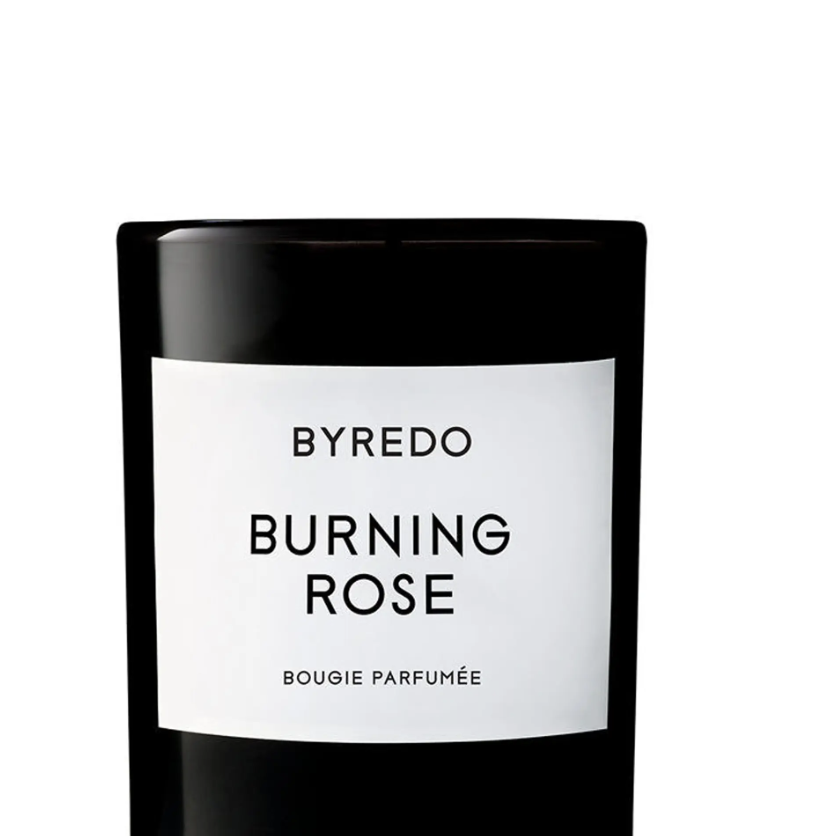 Burning Rose Candle