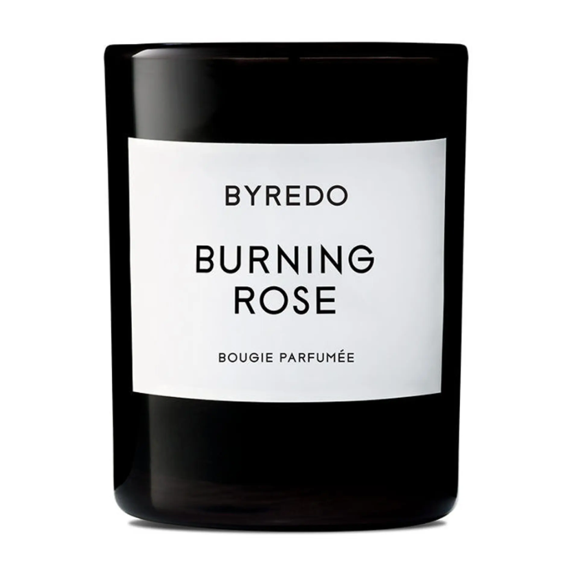 Burning Rose Candle