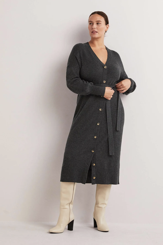 Knitted Cardigan Midi Dress, £41.60