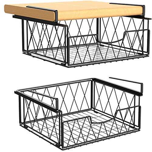 Wholesale PUILUO Under Sliding Cabinet Basket Organizer, 2 Tier