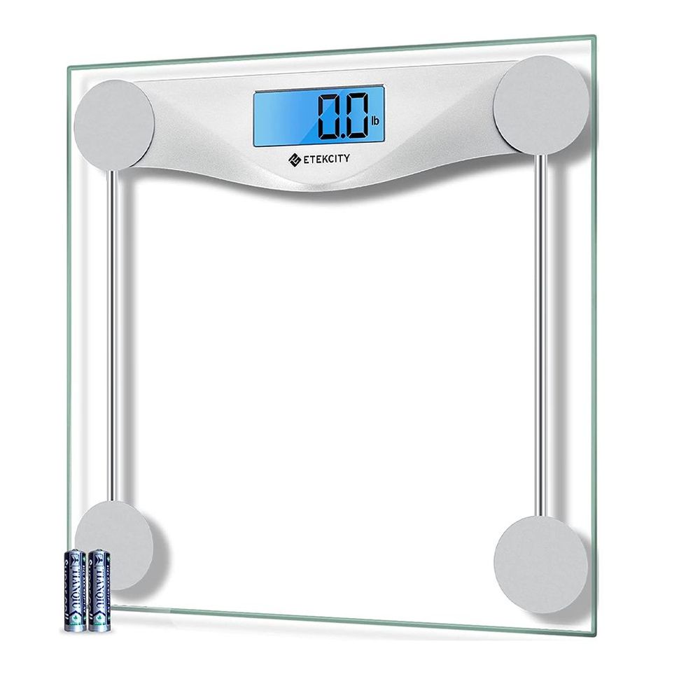 Airscale Digital Bathroom Scale, Battery-Free Tech, highly, 400lbs Black
