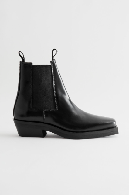 Leather Chelsea Western Boots