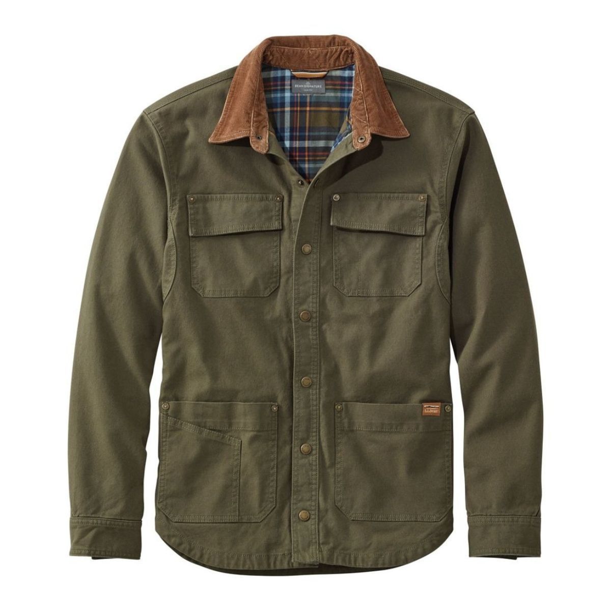 Ll bean outlet army green jacket