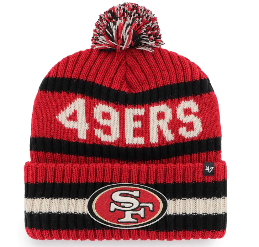 San Francisco 49ers 2022 NFL THROWBACK SIDELINE Knit Beanie Hat