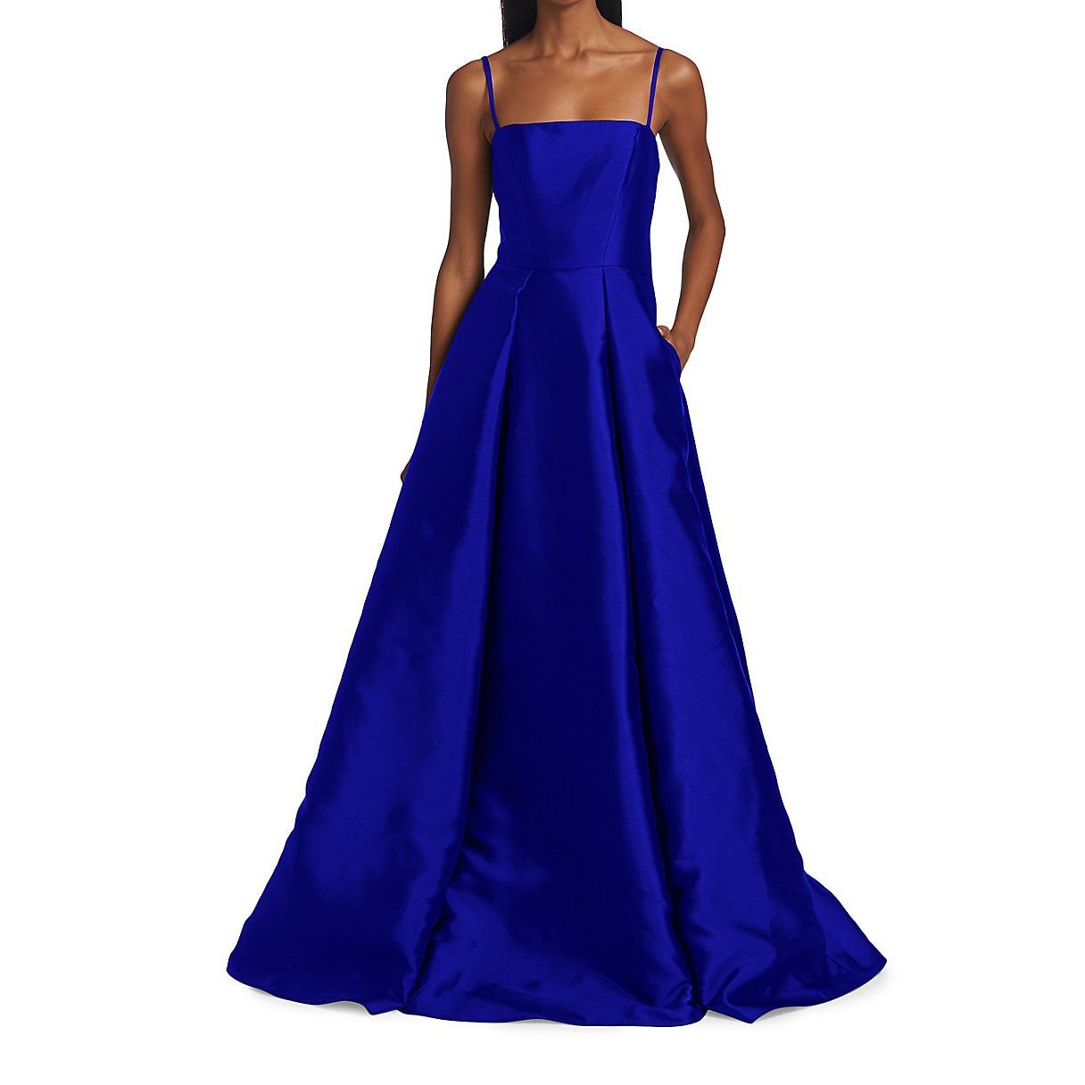 Women's Diane Pleated Satin Gown