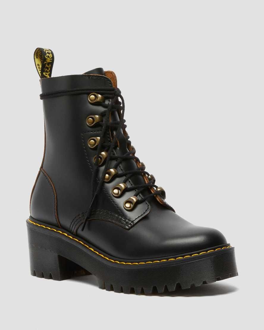 Leona Vintage smooth heeled boots