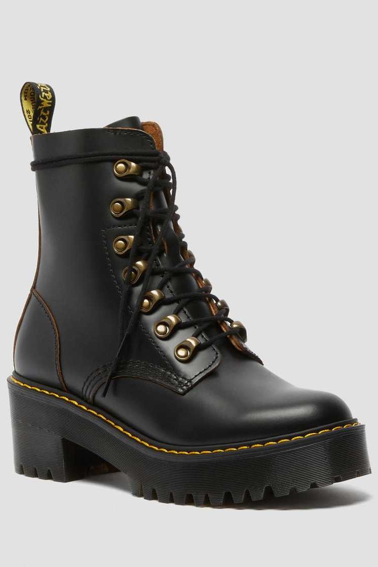 Leona Vintage Smooth Leather Heeled Boots