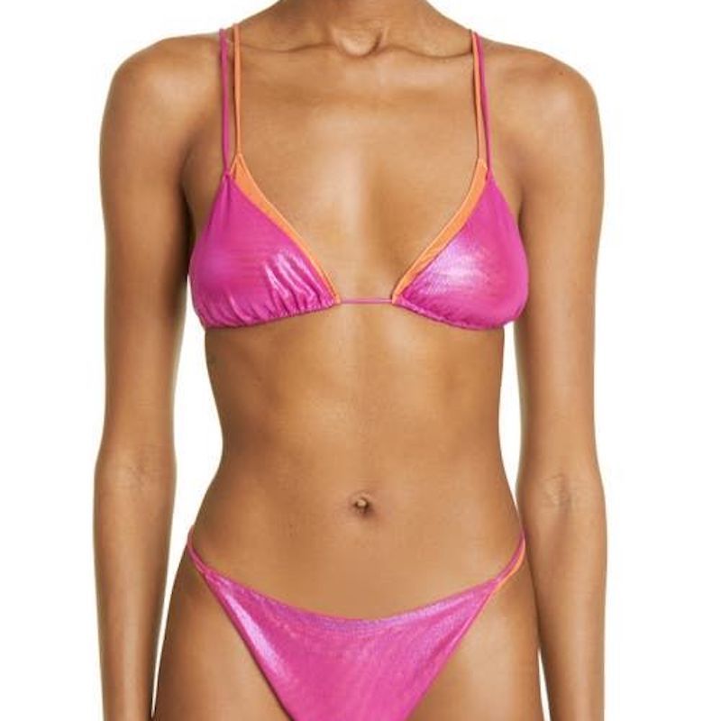 Hot Sexy See Through Bikini Two Piece Swimsuit Bottom & top Set. Sheer high  Cut Leg Pink Brazilian Panties & Bra, Pink, Medium : : Clothing,  Shoes & Accessories