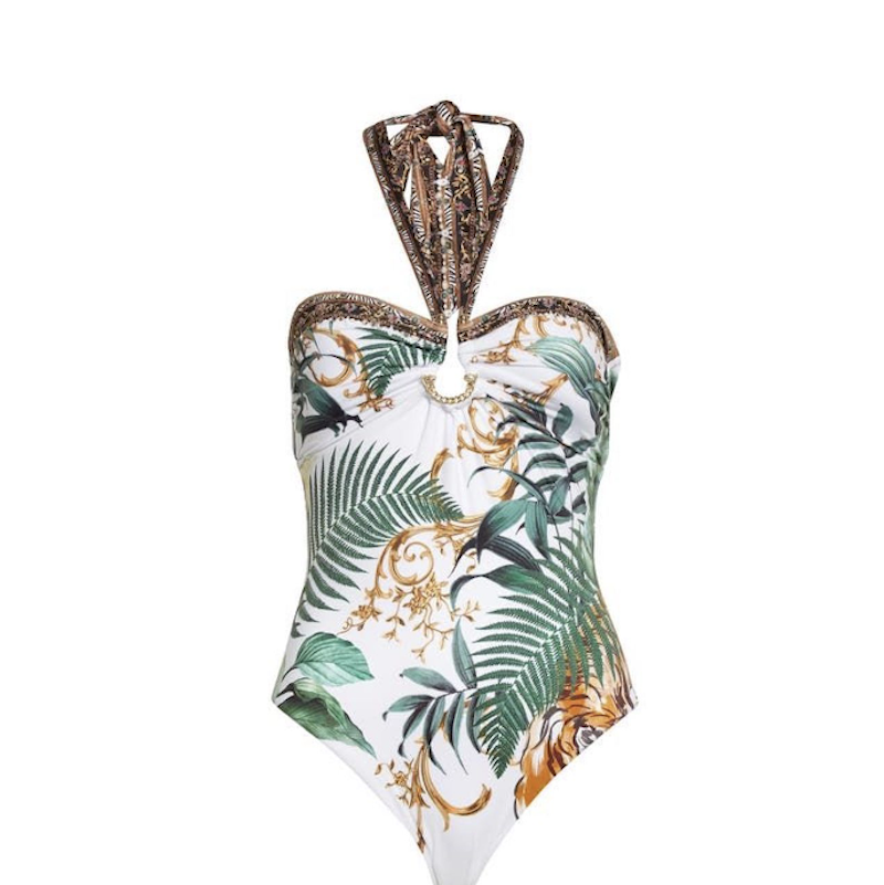 Easy Tiger Bandeau One-Piece Swimsuit