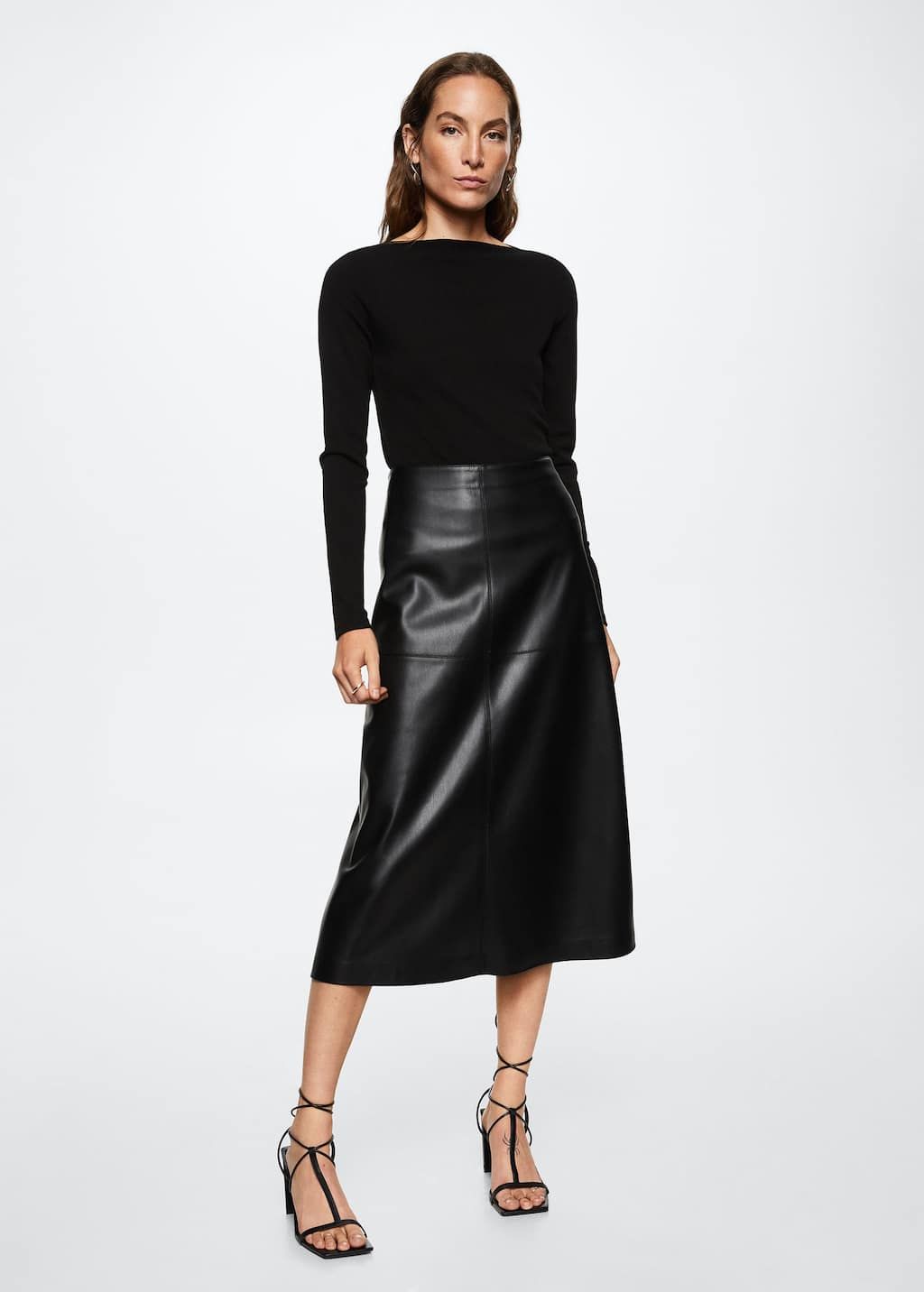 Faux leather clearance skirt