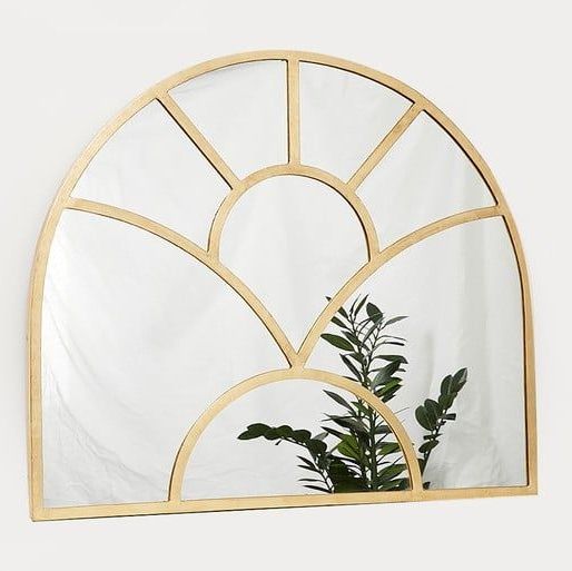 Finestra Gold Metal Mirror