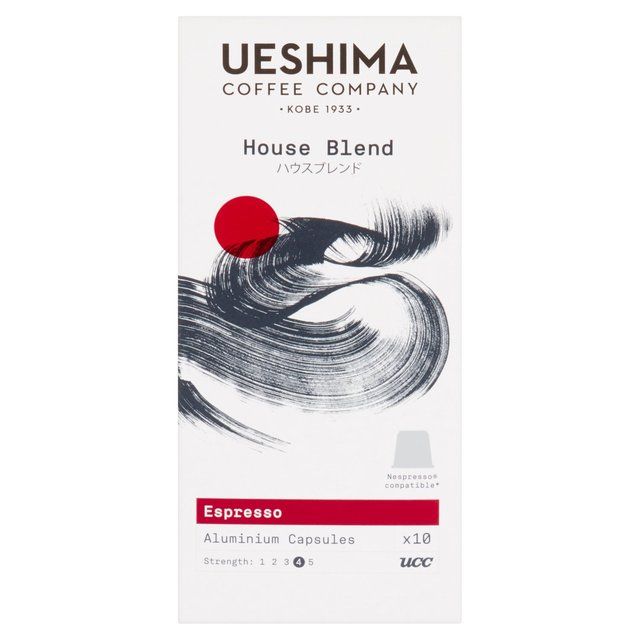 Ueshima House Blend Nespresso Compatible Capsules (10 packs of 12)