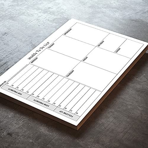 Weekly To Do List Notepads 