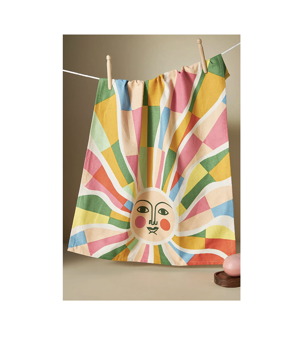 Rainbow Sun Dish Towel