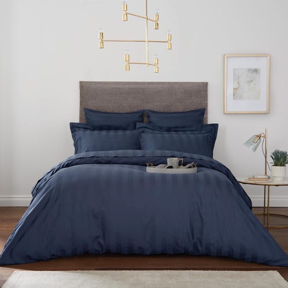 Navy Stripe Duvet Cover