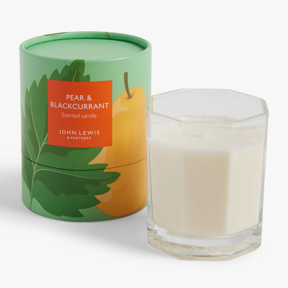 John Lewis Pear & Blackcurrant Scented Candle, 485g
