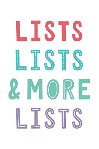 Lists, lists & more lists journal
