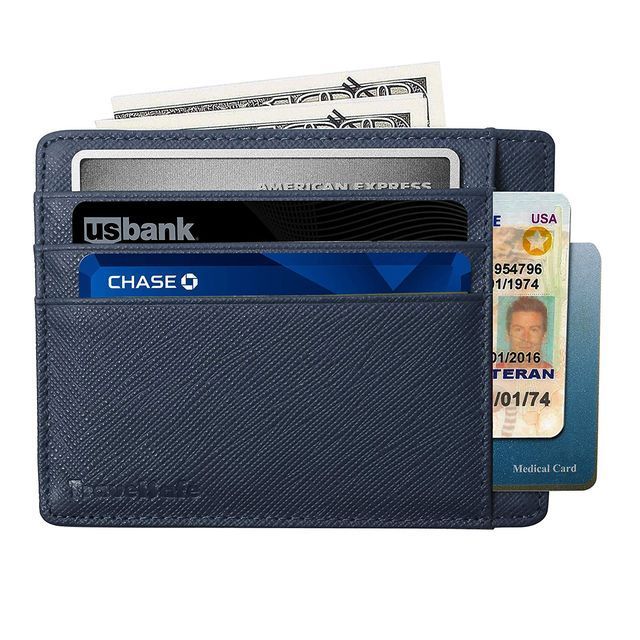 Front Pocket Minimalist Leather Slim Wallet