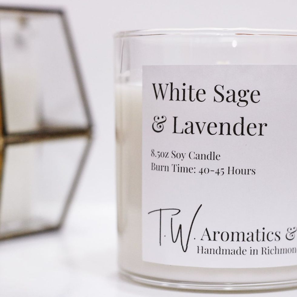 White Sage and Lavender Candle 