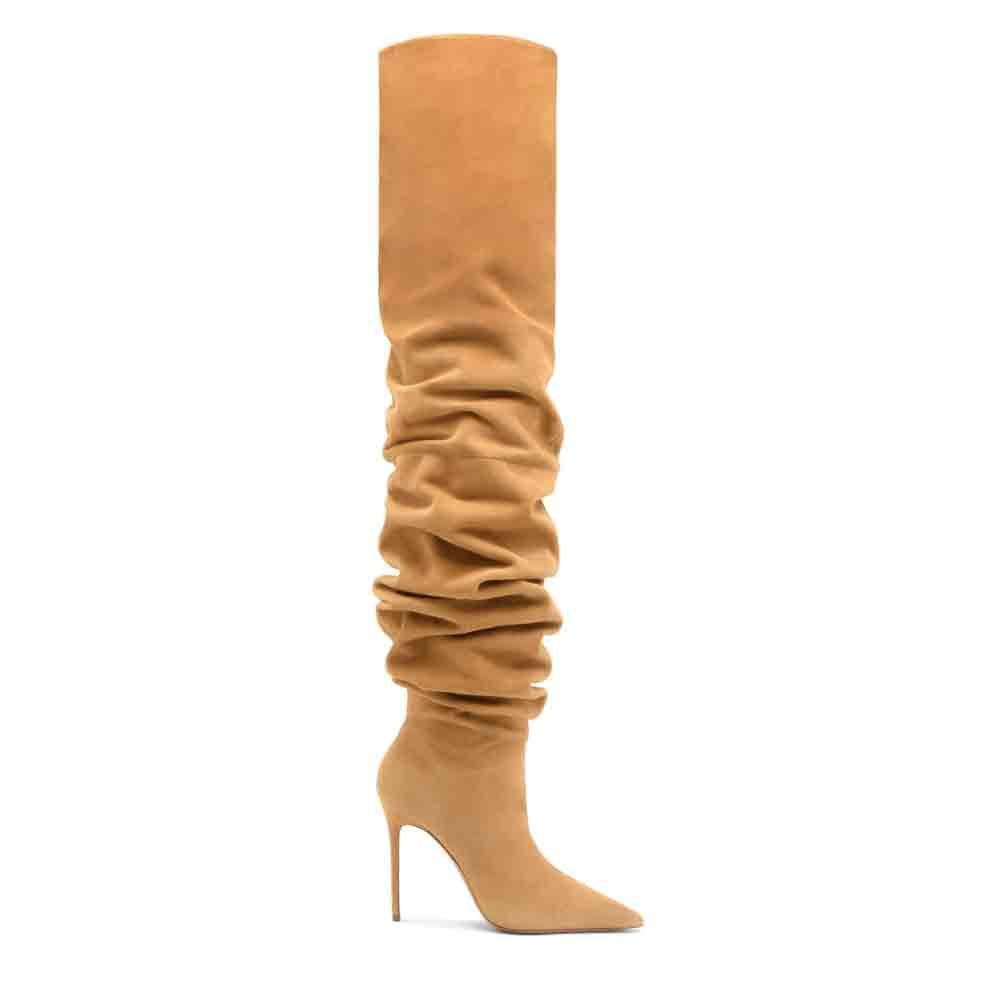 Jahleel Suede Thigh-High Boots