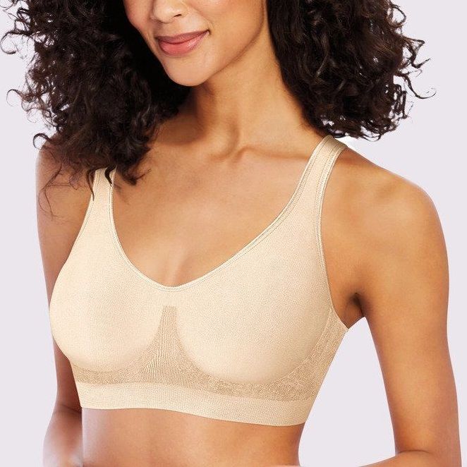 Front Close Bra for Women Push Up Wirefree Bra Seamless Comfort Brassiere 