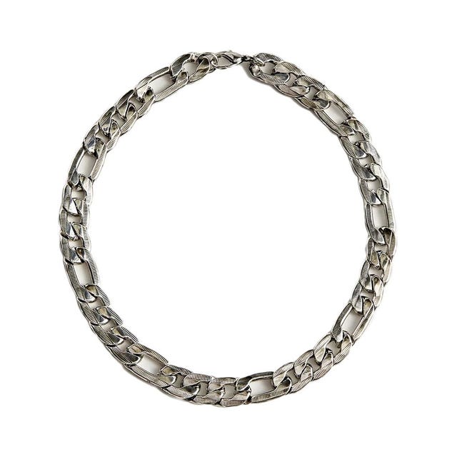 Statement Flat Figaro Chain Necklace