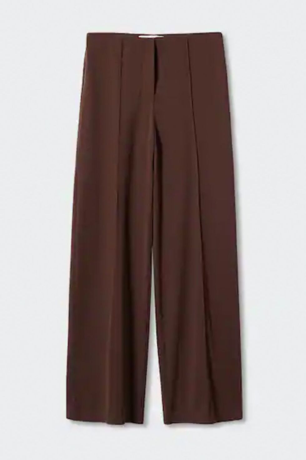 Pantalones de pinzas marrón chocolate