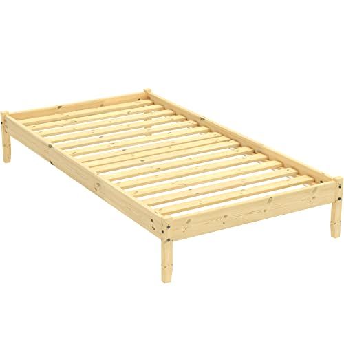 Springfield Classic Natural Wood Platform Bed Frame (Queen)