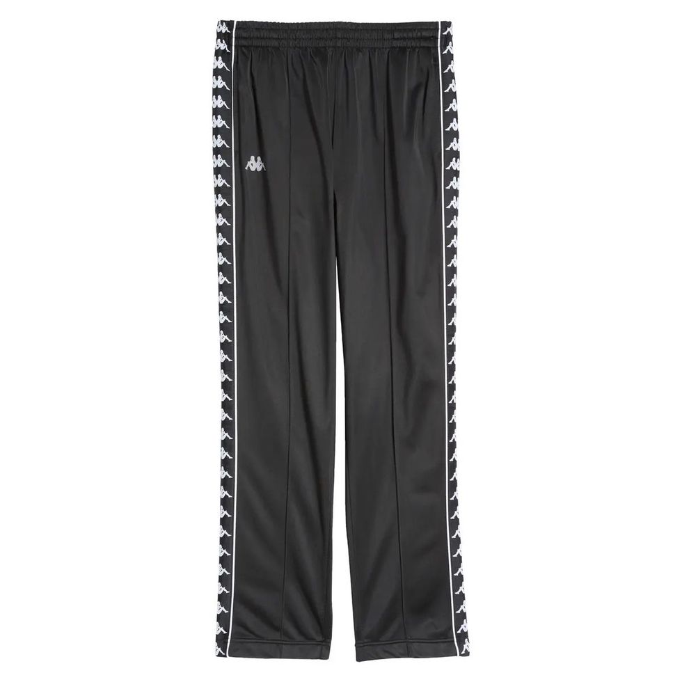 These track pants have buttons on the side that can be opened. They are  called popper pants.