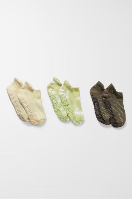 Set of three cotton-blend socks 