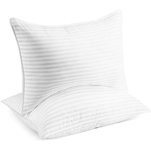 Beckham Hotel Collection Luxury Down Alternative Pillows for Sleeping,  King, 2 Pack
